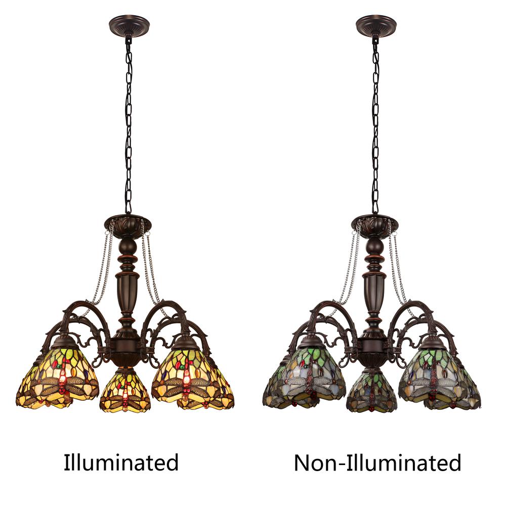 Anisoptera Purity 5-Light Antique Dark Bronze Finish Large Chandelier 27" Wide. Picture 8