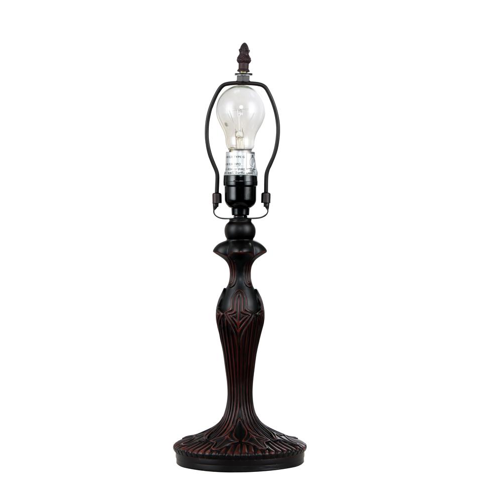 CHLOE Lighting SERENITY Tiffany-style Dark Bronze 1 Light Table Lamp 12" Shade. Picture 3
