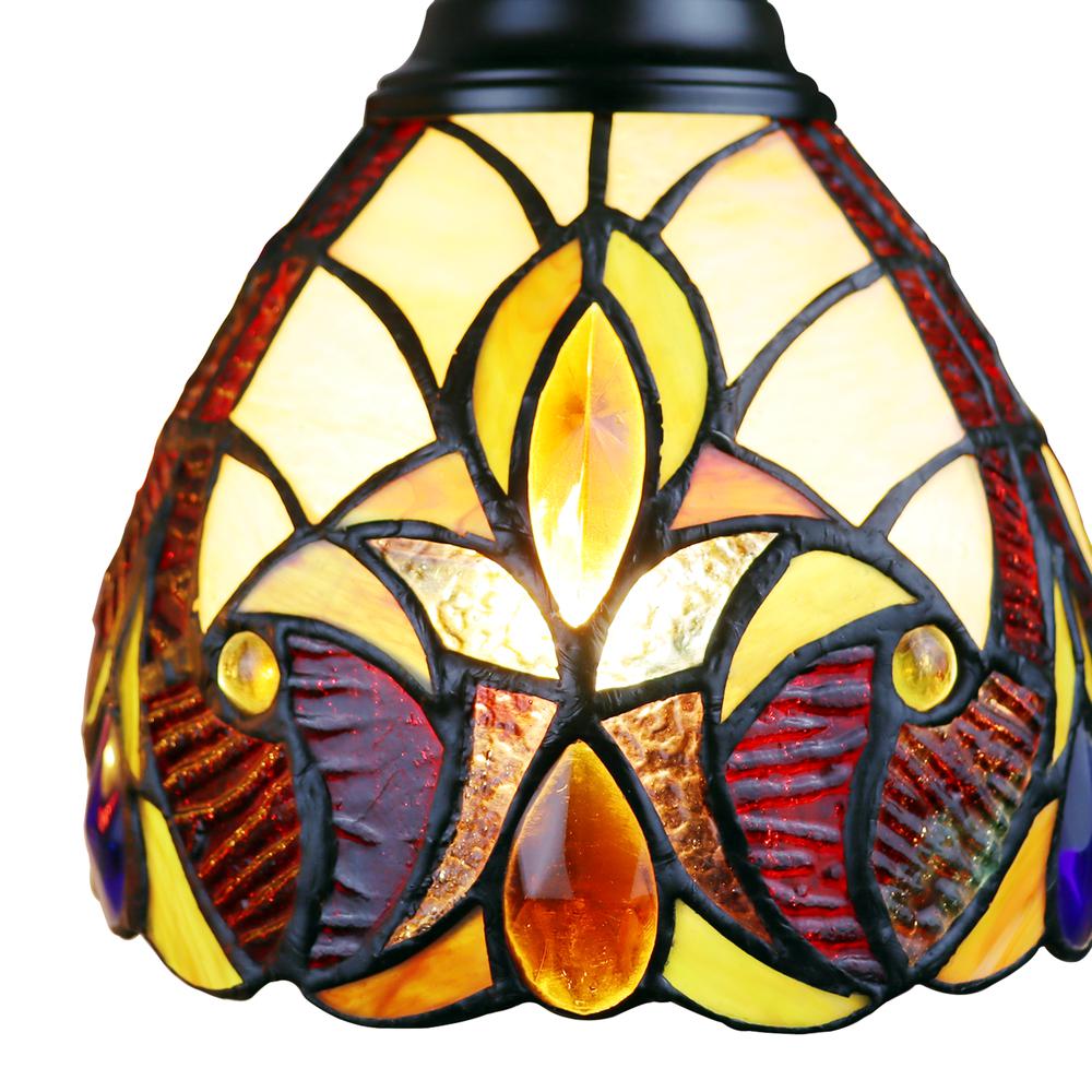 CHLOE Lighting ADIA Victorian Tiffany-Style Dark Bronze 5 Light Large Chandelier 24" Wide. Picture 3