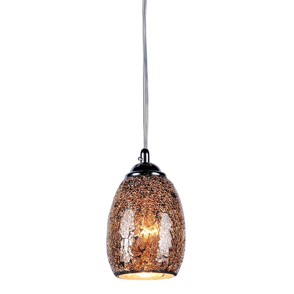 MELIA Mosaic 1 Light Ceiling Mini Pendant 4.8" Shade. Picture 1