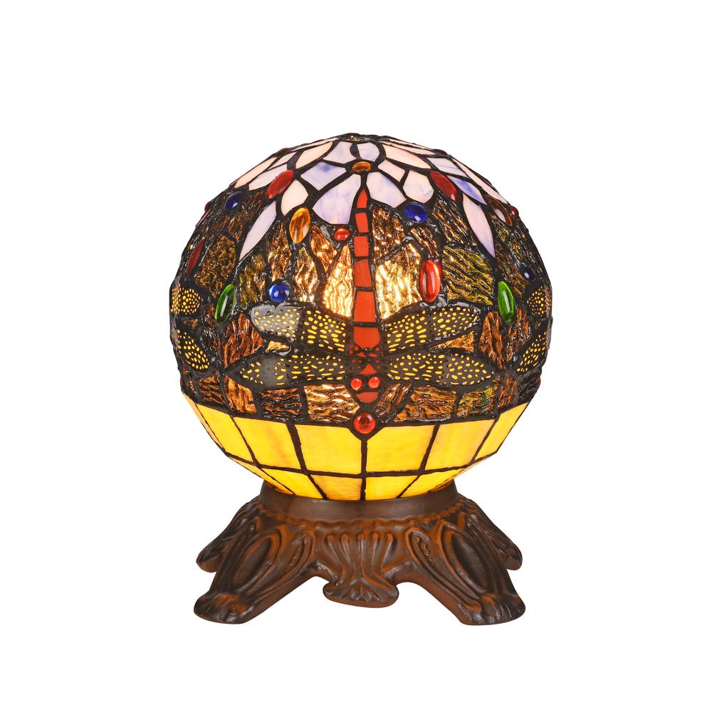 DEMOISELLE Mosaic 1 Light Dark Bronze Accent Lamp 8" Wide. Picture 4
