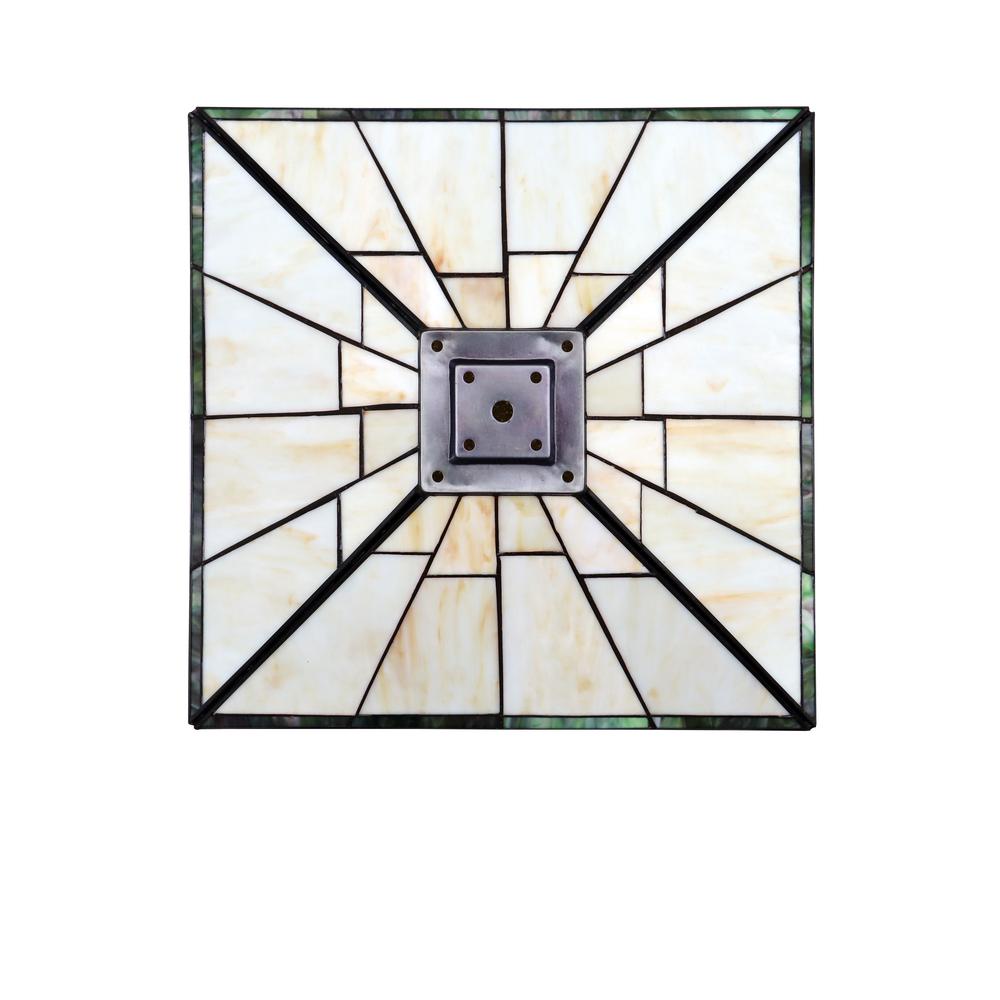 Mission-Style 3-Light Blackish Bronze Finish Double Lit Table Lamp 16" Shade. Picture 3