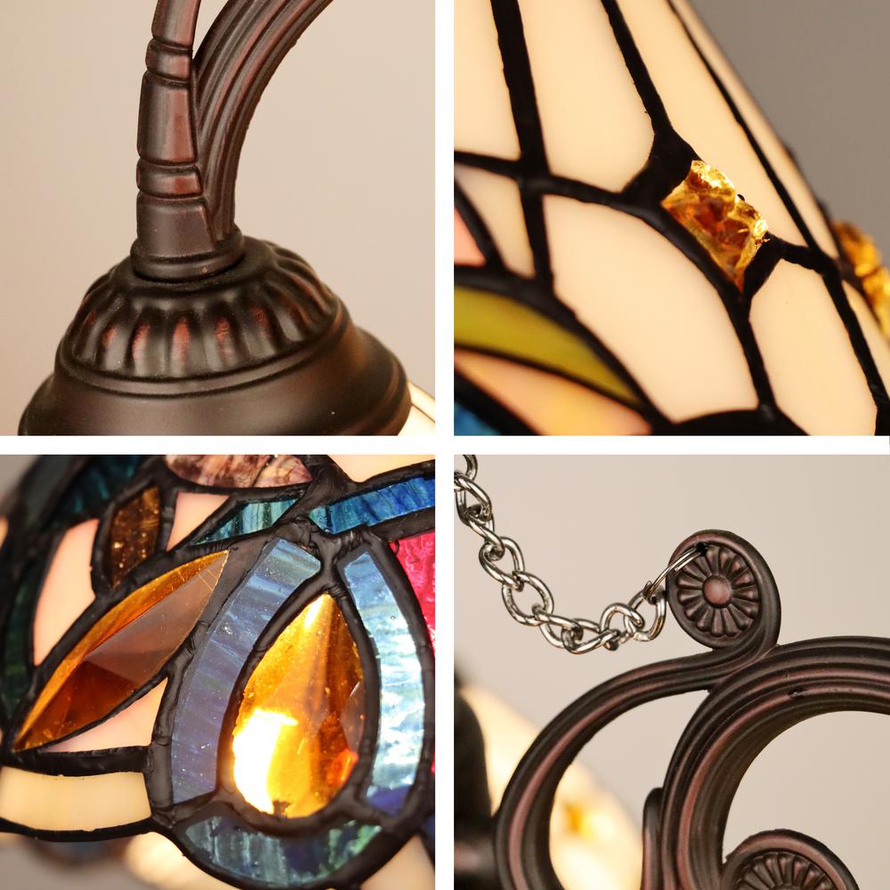 SERENITY Victorian-Style 3-Light Dark Bronze Finish Mini Chandelier 24" Wide. Picture 4