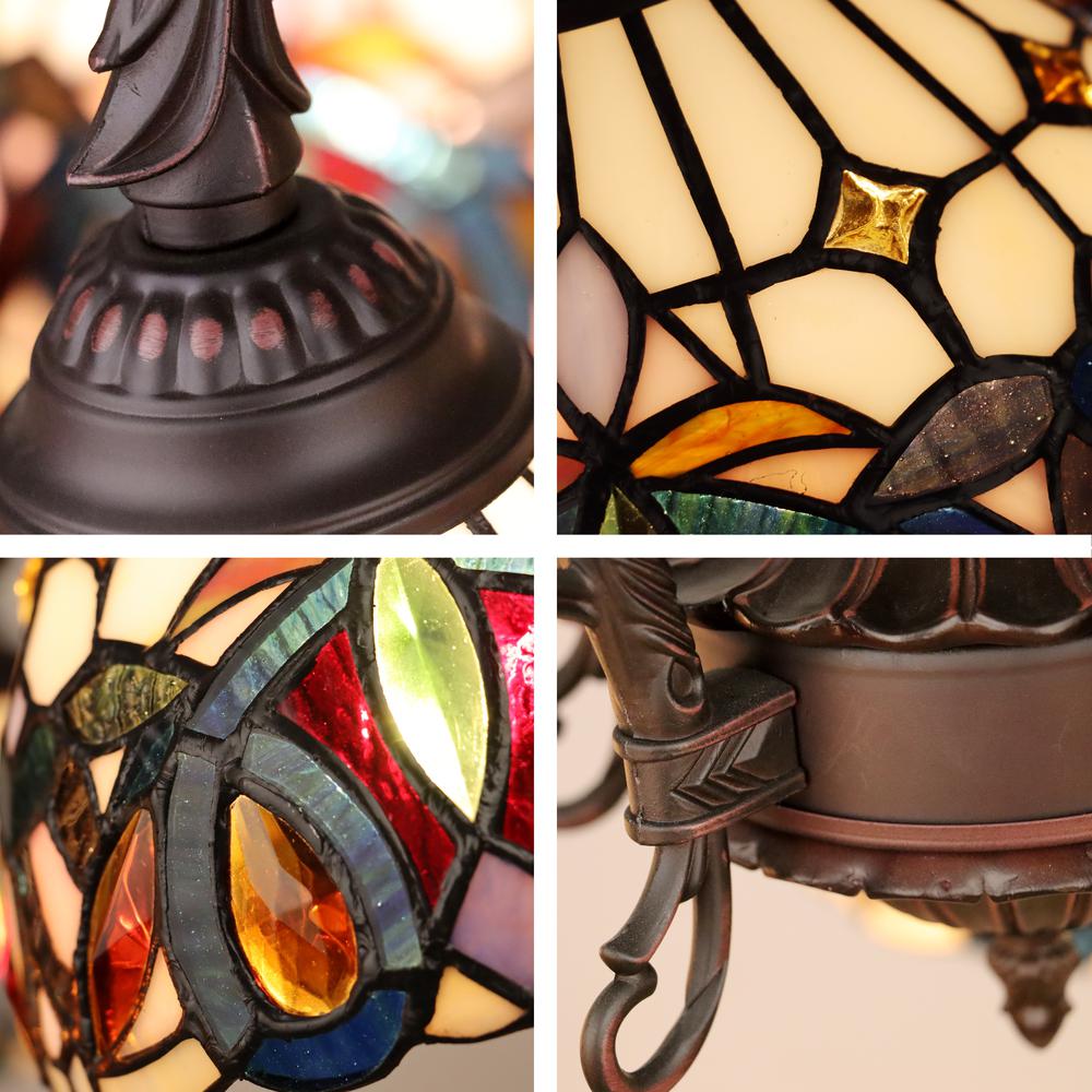 SERENITY Victorian-Style 5-Light Dark Bronze Finish Large Chandelier 27" Wide. Picture 5