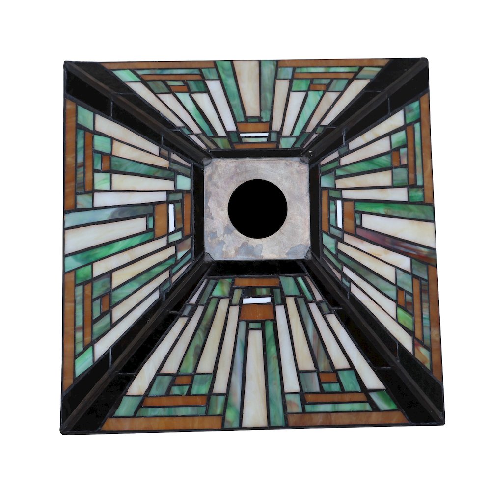 Innes Tiffany-Style 1-Light Mission Ceiling Pendant 12" Shade. Picture 3