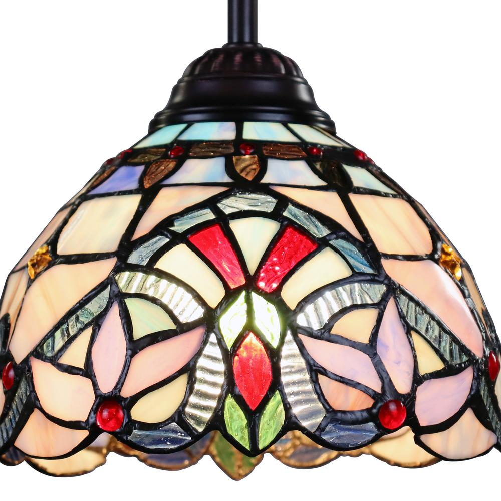 CHLOE Lighting GRENVILLE Victorian-Style Dark Bronze 1 Light Ceiling Mini Pendant 8" Wide. Picture 3