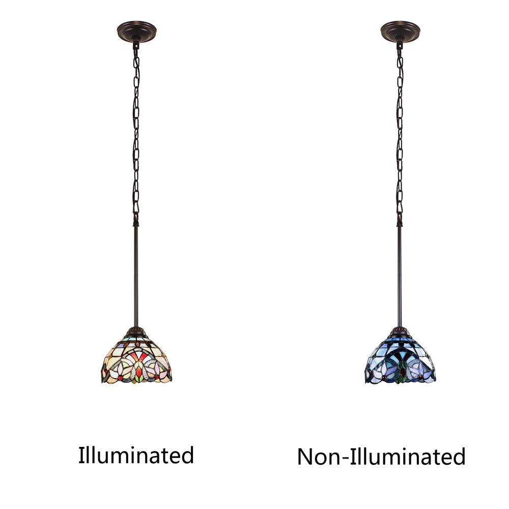 CHLOE Lighting GRENVILLE Victorian-Style Dark Bronze 1 Light Ceiling Mini Pendant 8" Wide. Picture 7