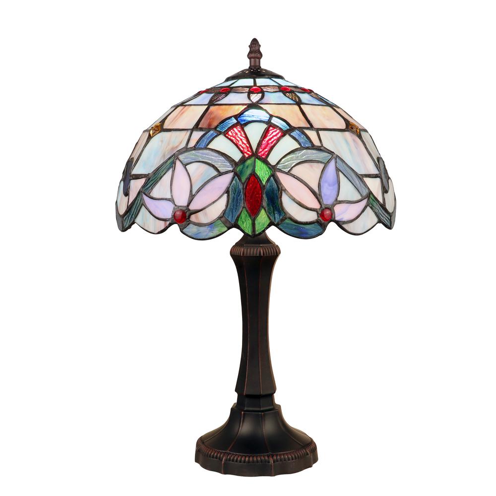 CHLOE Lighting GRENVILLE Victorian-Style Dark Bronze 1 Light Table Lamp 12" Wide. Picture 1