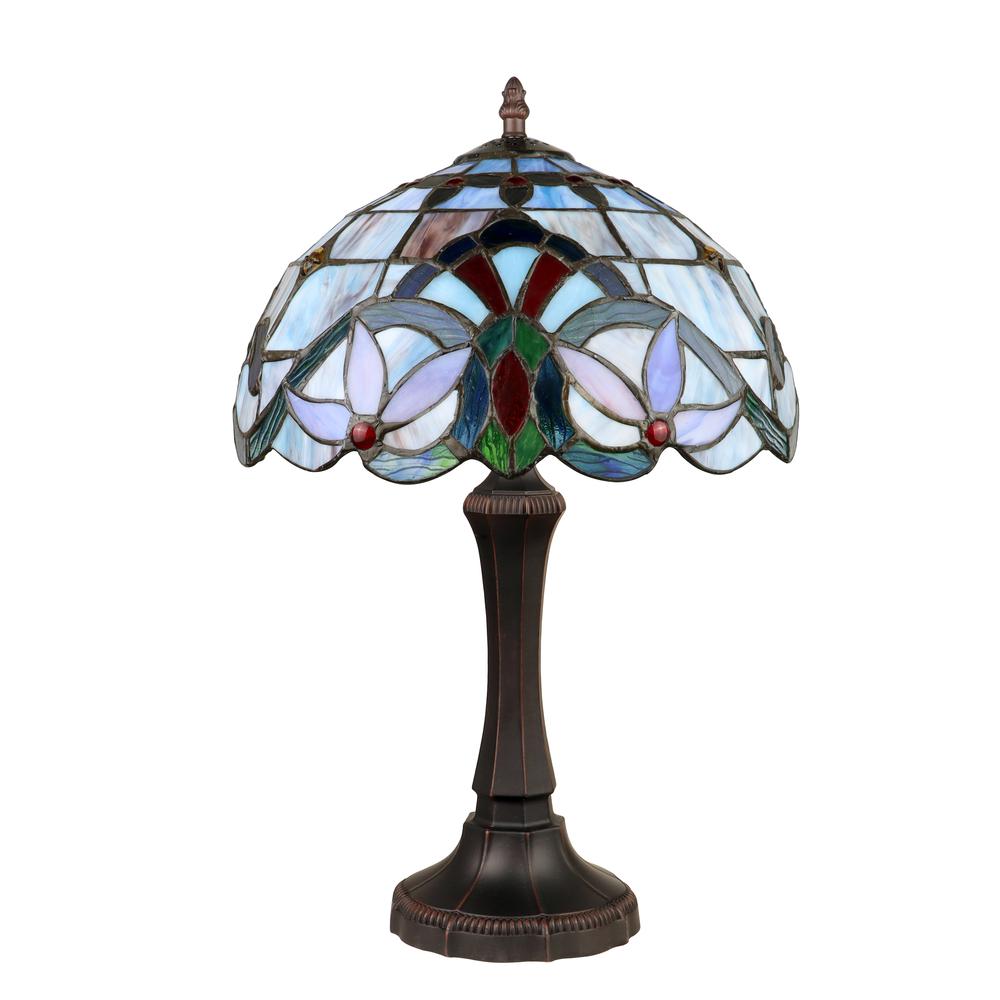CHLOE Lighting GRENVILLE Victorian-Style Dark Bronze 1 Light Table Lamp 12" Wide. Picture 2