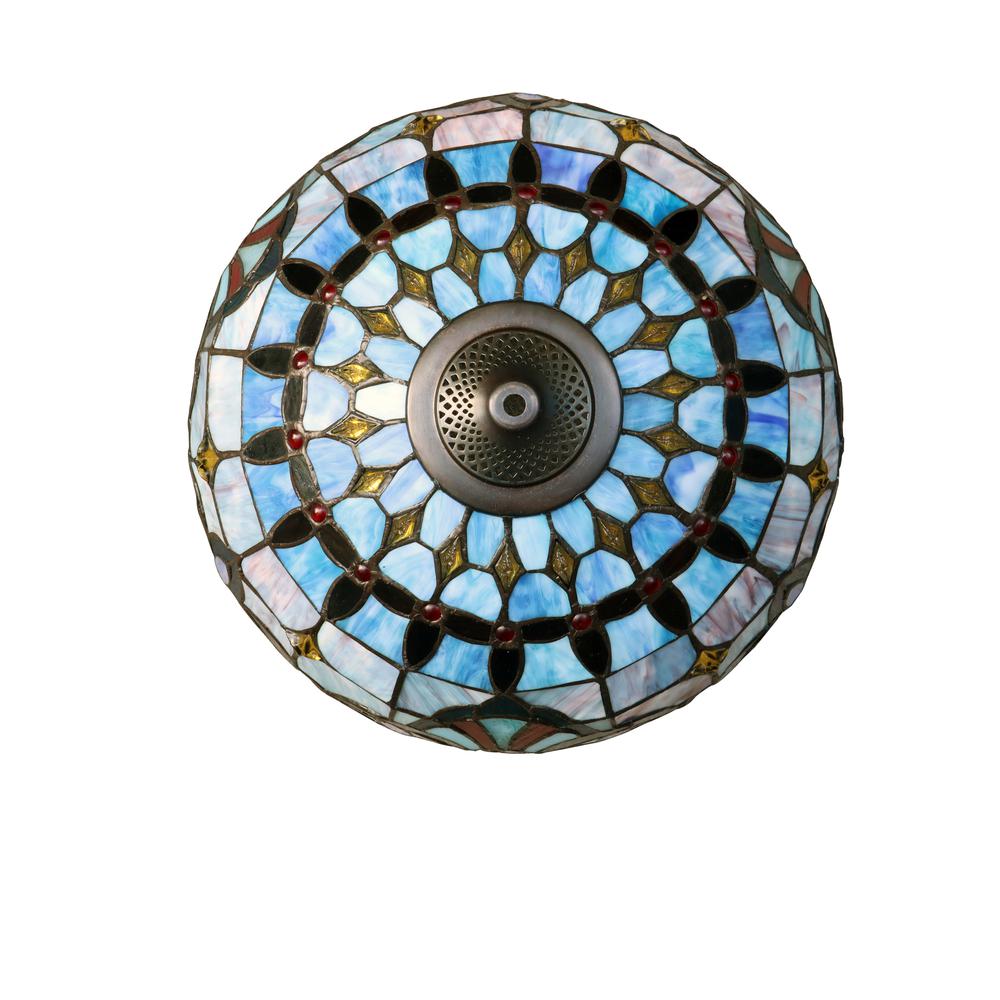 CHLOE Lighting GRENVILLE Victorian-Style Dark Bronze 3 Light Double Lit Table Lamp 16" Wide. Picture 3