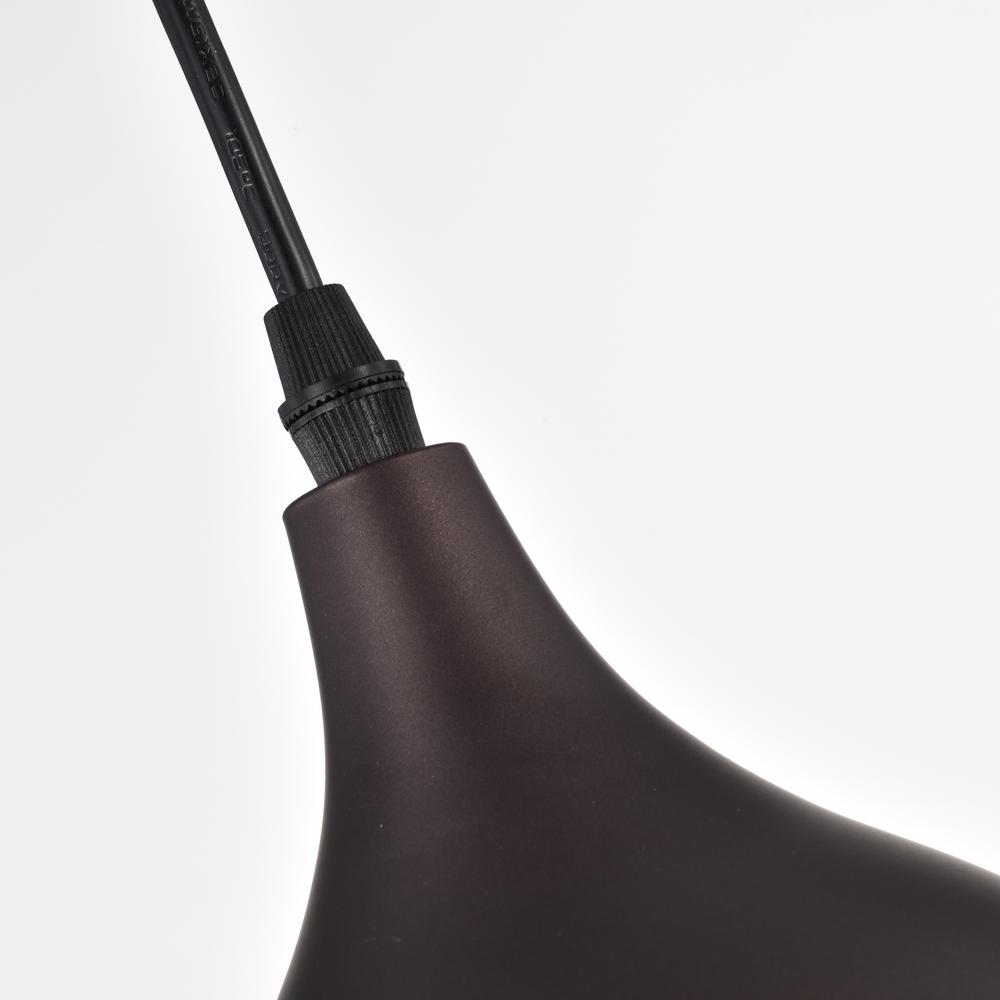 CHLOE Lighting WALTER Industrial 1 Light Oil Rubbed Bronze Mini Pendant Ceiling Fixture 7" Wide. Picture 4
