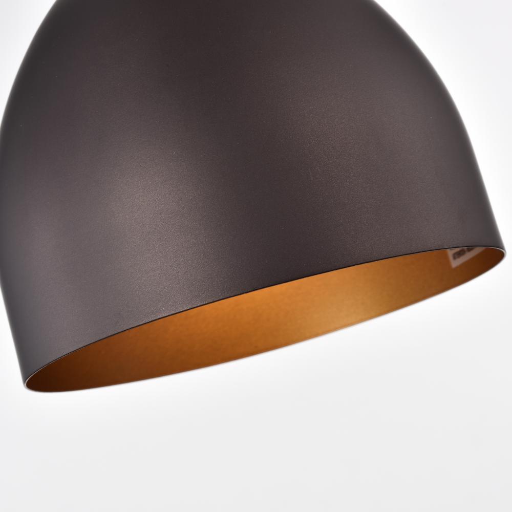CHLOE Lighting WALTER Industrial 1 Light Oil Rubbed Bronze Mini Pendant Ceiling Fixture 7" Wide. Picture 6