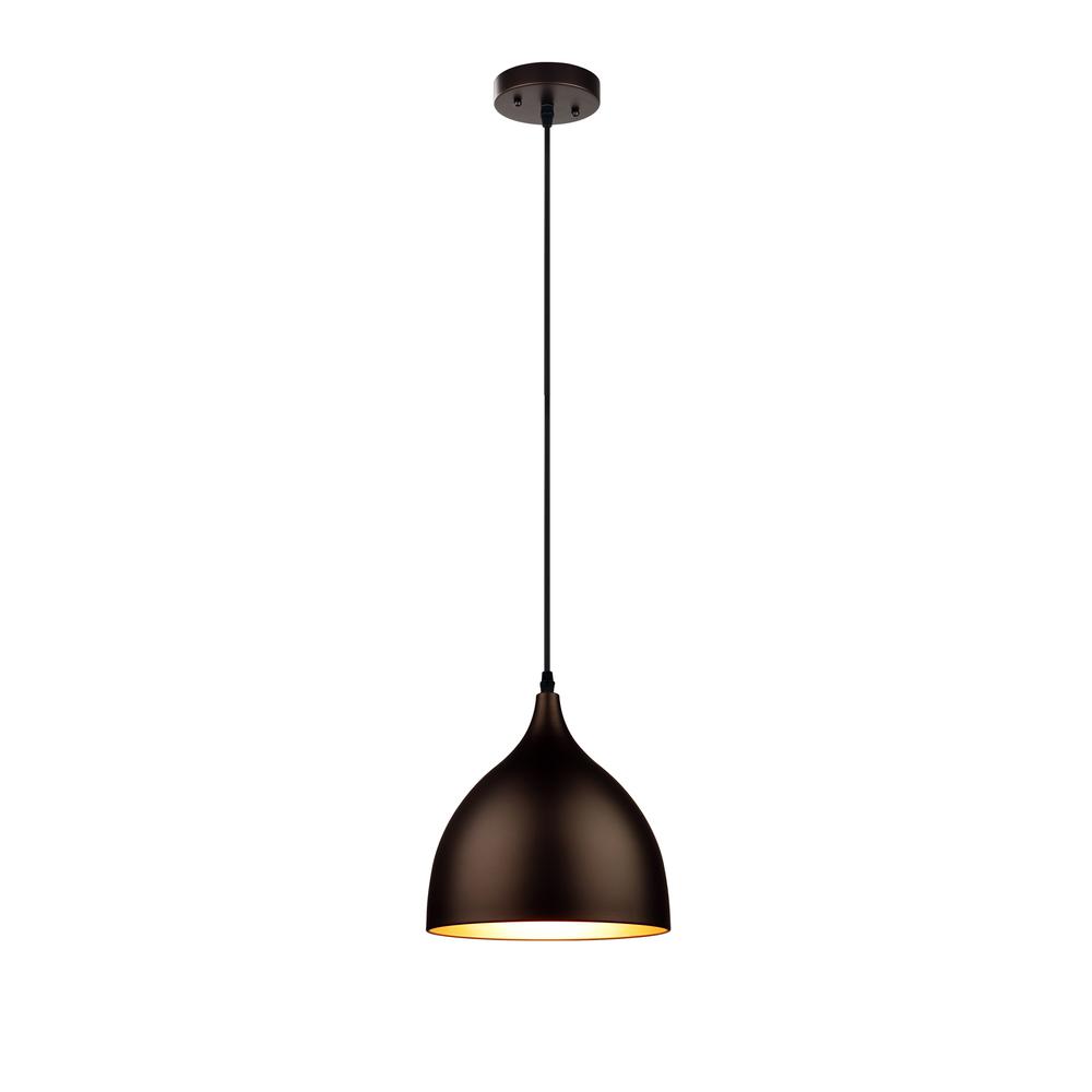 Walter Industrial 1 Light Textured Black Mini Pendant Ceiling Fixture 10" Wide. Picture 3