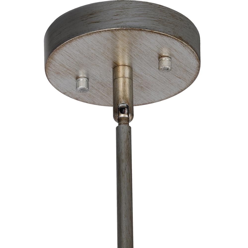 CHLOE Lighting ALINA Farmhouse 5 Light Distressed Antique Silver Finish Ceiling Pendant 21" Wide. Picture 3