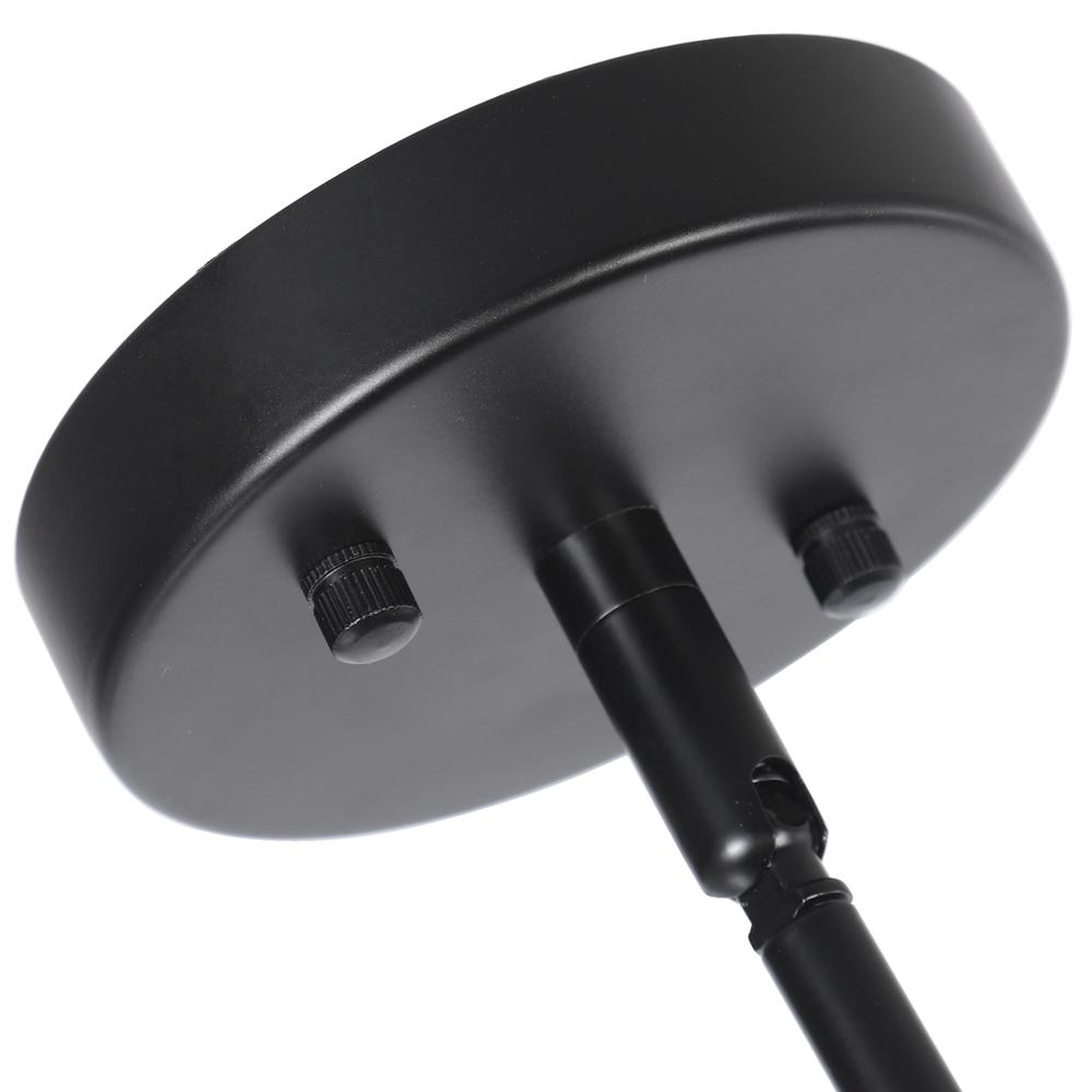 CHLOE Lighting ALINA Farmhouse 5 Light Matt Black Finish Ceiling Pendant 21" Wide. Picture 6