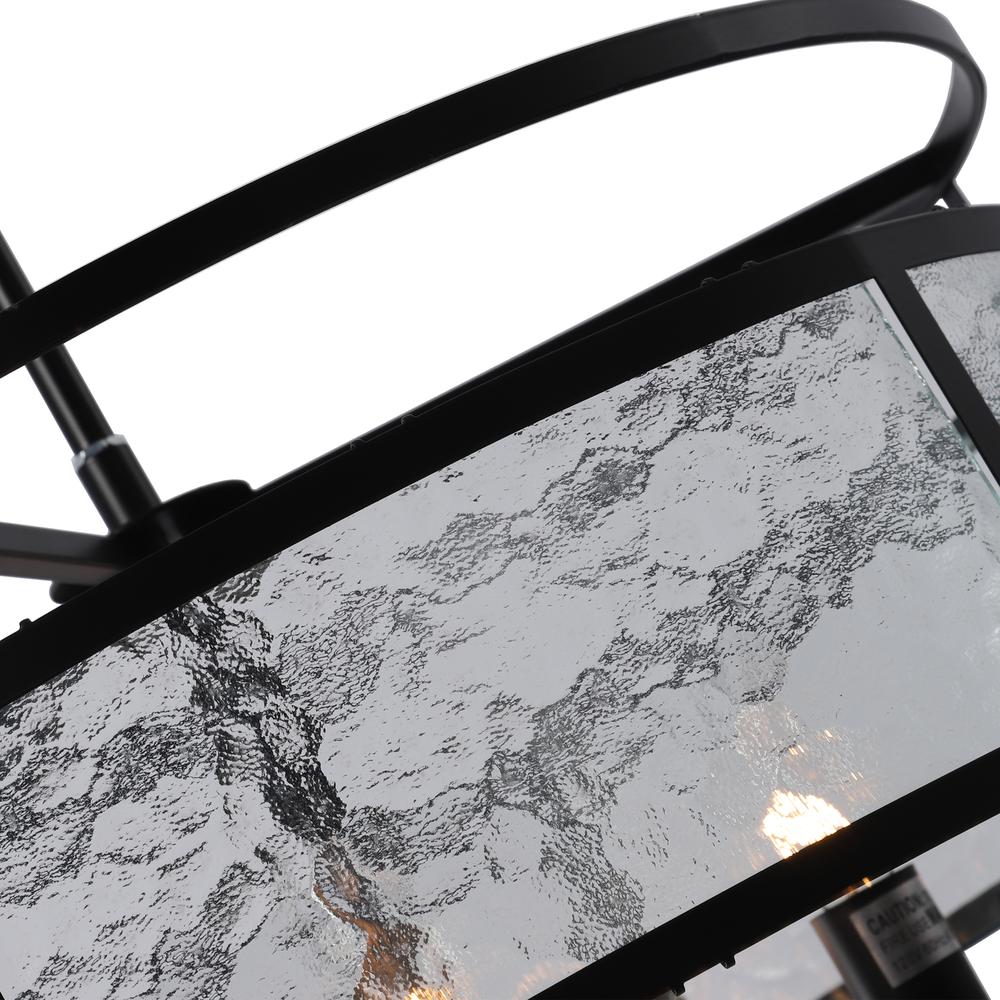 CHLOE Lighting SIENNA Contemporary 4 Light Matt Black Finish Ceiling Pendant 20" Wide. Picture 6