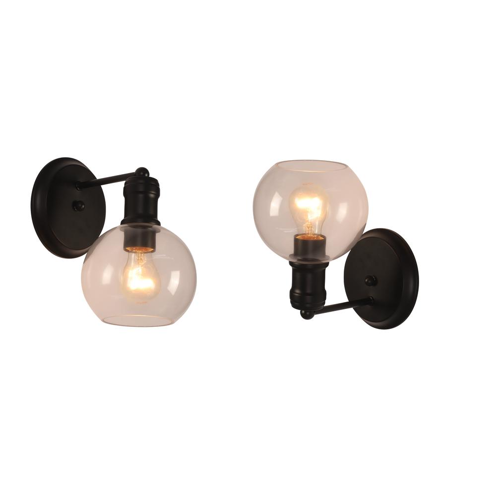 CHLOE Lighting OXA Transitional 1 Light Matt Black Indoor Wall Sconce 6" Wide. Picture 6