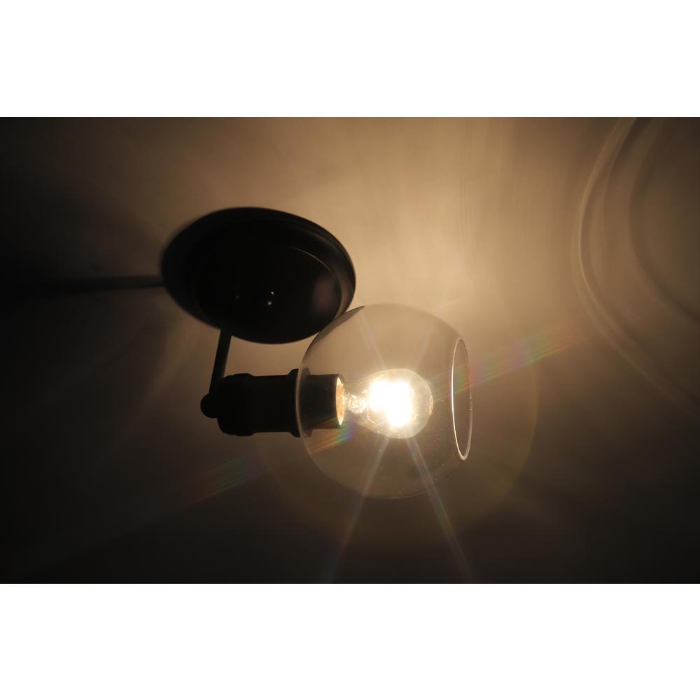 CHLOE Lighting OXA Transitional 1 Light Matt Black Indoor Wall Sconce 6" Wide. Picture 9