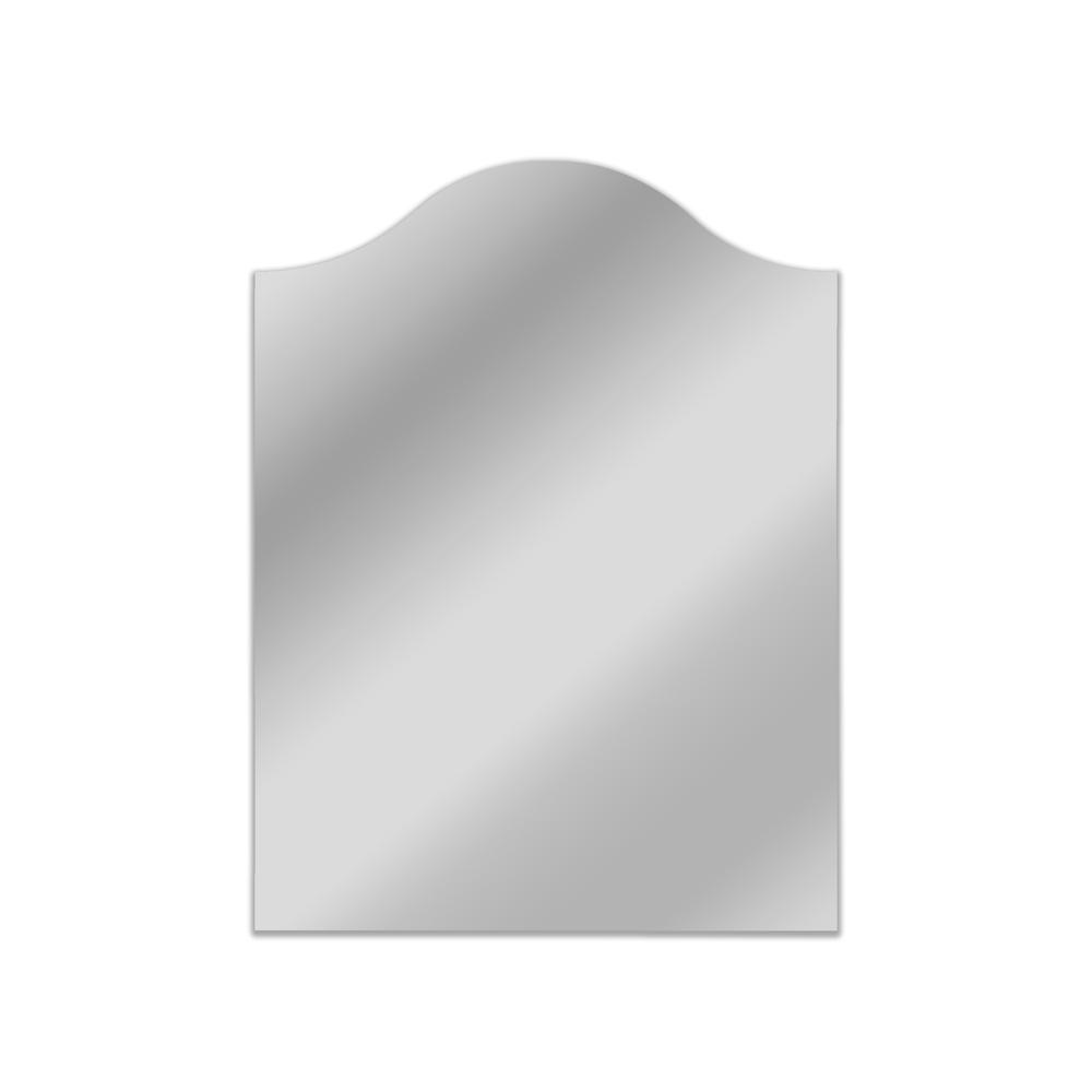 CHLOE's Reflection Verical/Horizontal Hanging Arched-shaped Frameless Wall Mirror 32" Height. Picture 1