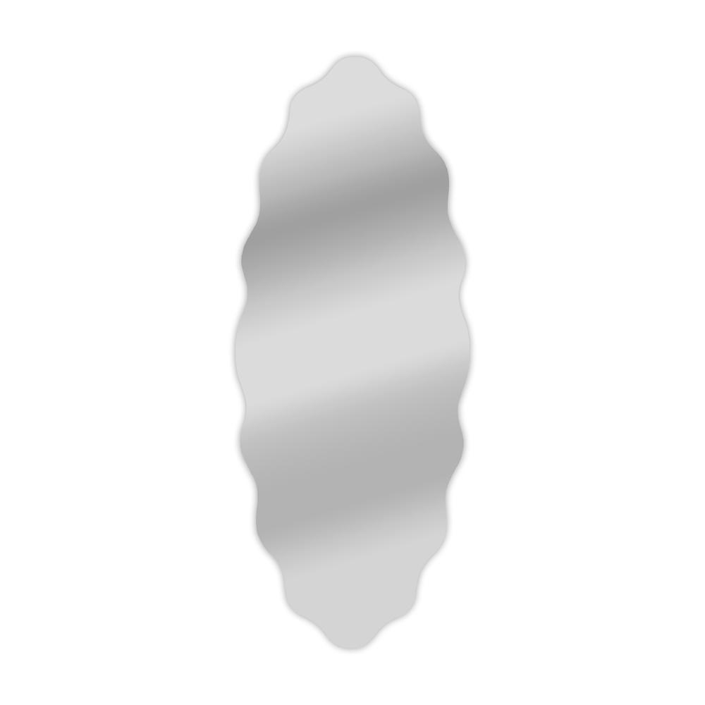 CHLOE's Reflection Verical/Horizontal Hanging Oval Shaped Frameless Wall Mirror 49" Height. Picture 1