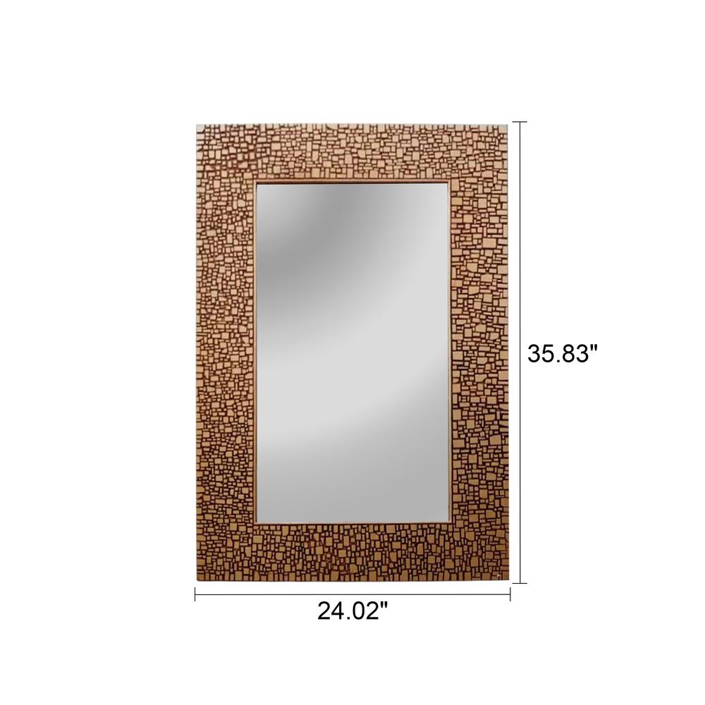 CHLOE's Reflection Contemporary-Style Rectangle Antique Golden Finish 36". Picture 5