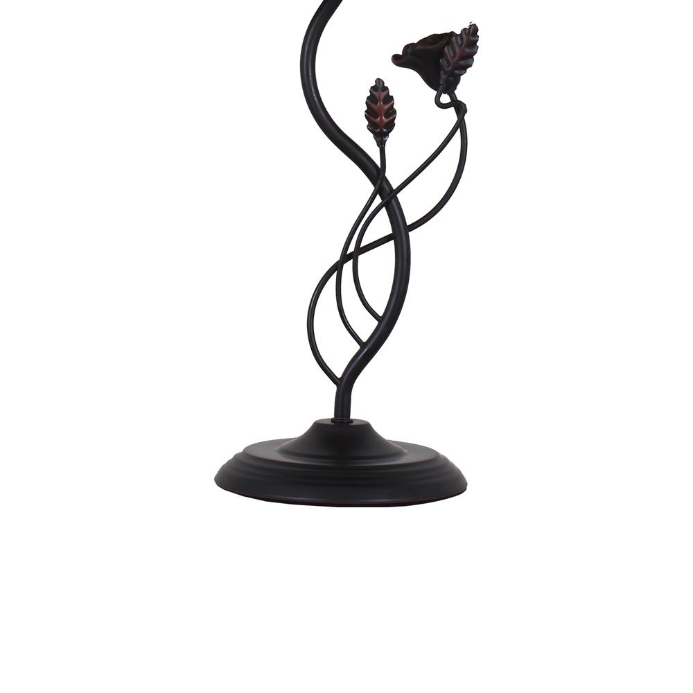CHLOE Lighting MARIEBELLE Tiffany-Style Floral Stained Glass Table Lamp 16" Width. Picture 5