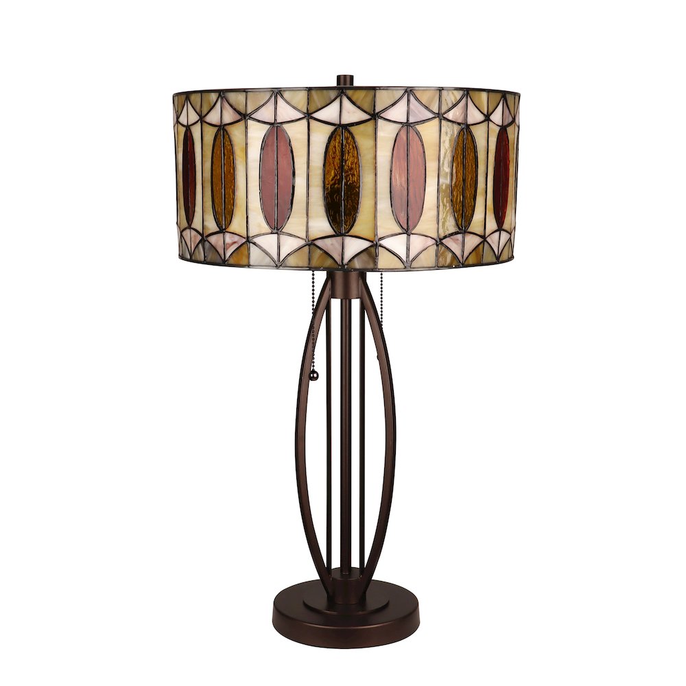 Gimm Geometric Style 2-Light Table Lamp 15" Shade. Picture 2