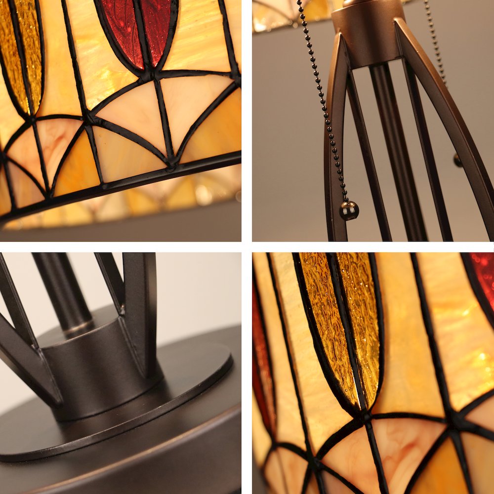 Gimm Geometric Style 2-Light Table Lamp 15" Shade. Picture 4