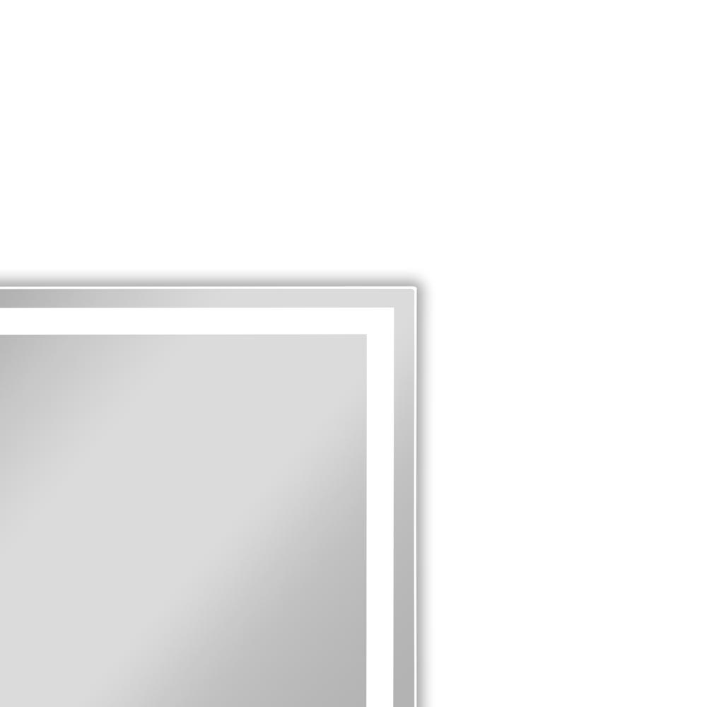 CHLOE Lighting LUMINOSITY Back Lit Rectangular TouchScreen LED Mirror 3 Color Temperatures 3000K-6000K 28" Wide. Picture 11