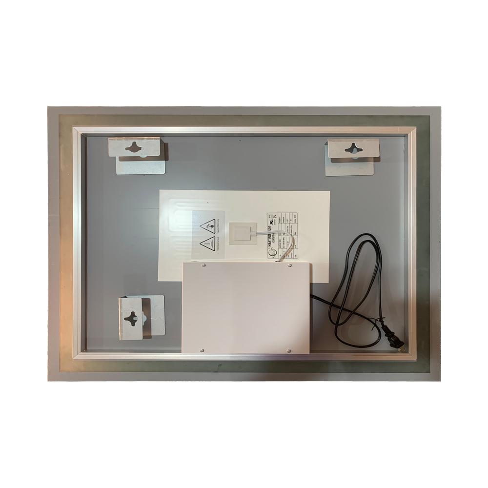 CHLOE Lighting LUMINOSITY- Back Lit Rectangular TouchScreen LED Mirror 3 Color Temperatures 3000K-6000K 36" Wide. Picture 12