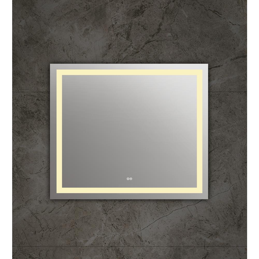 SPECULO Embedded LED Mirror 4000K Warm White 24" Wide. Picture 4