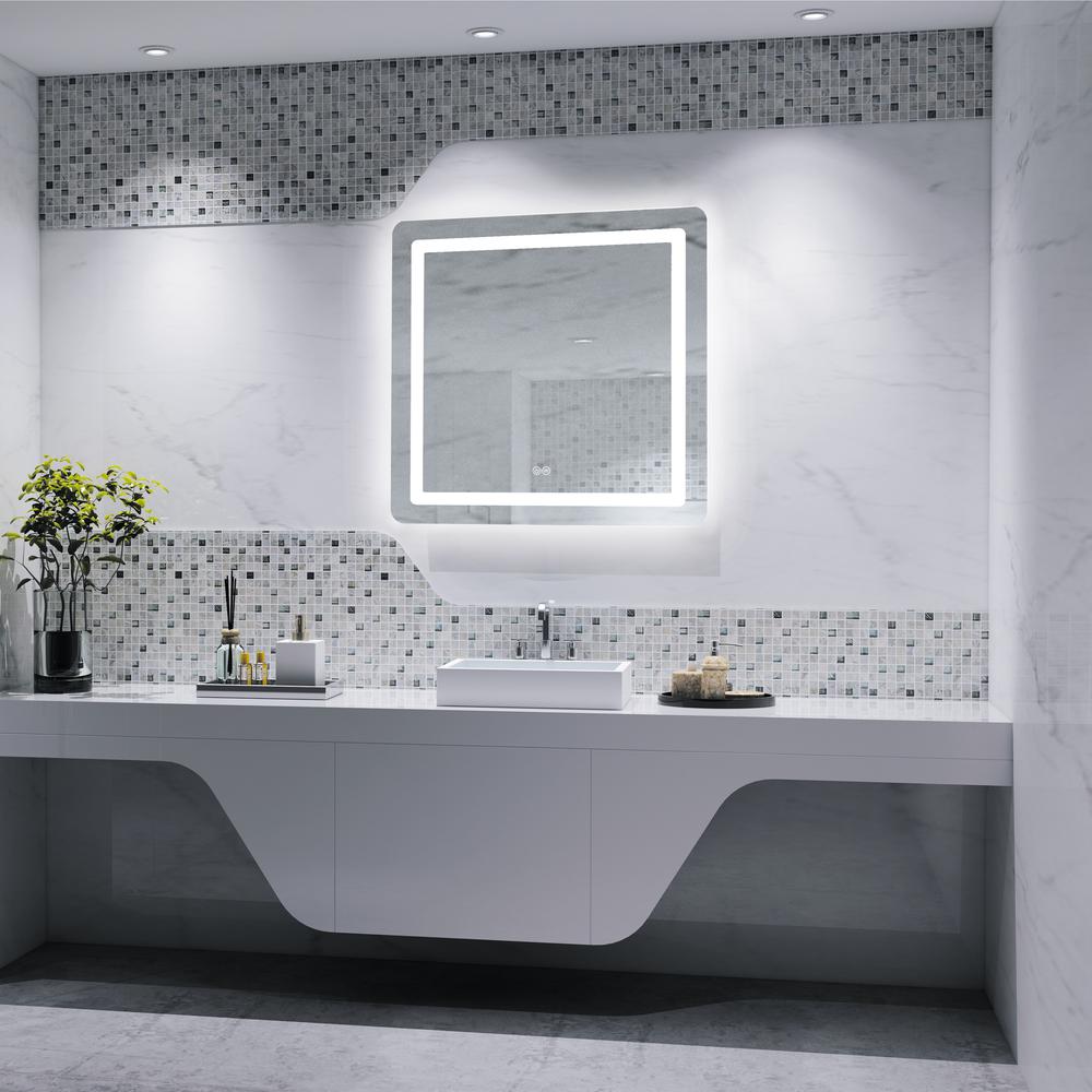 SPECULO Back Lit LED Mirror 6000K Daylight White 28" Wide. Picture 2