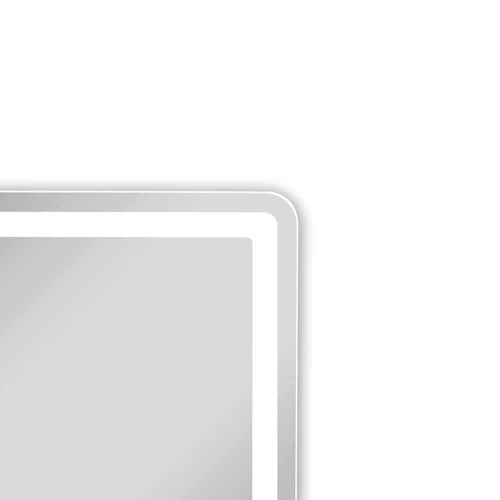 CHLOE Lighting LUMINOSITY Back Lit Square TouchScreen LED Mirror 3 Color Temperatures 3000K-6000K 24" Wide. Picture 10