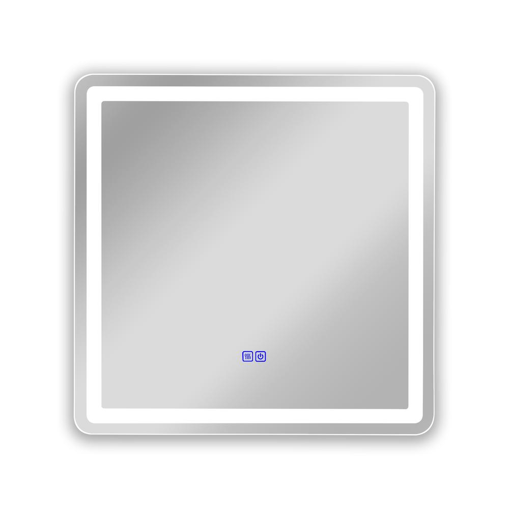 CHLOE Lighting LUMINOSITY Back Lit Rectangular TouchScreen LED Mirror 3 Color Temperatures 3000K-6000K 30" Wide. Picture 2