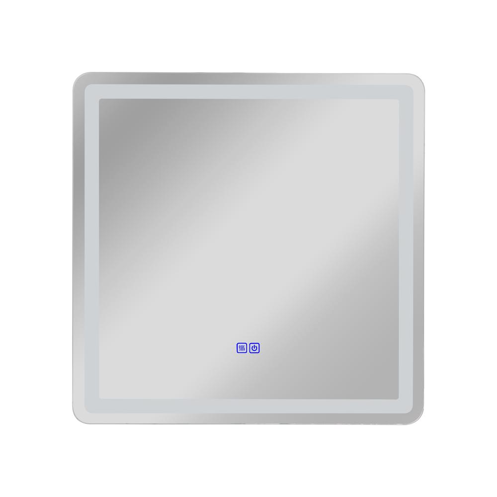 CHLOE Lighting LUMINOSITY Back Lit Rectangular TouchScreen LED Mirror 3 Color Temperatures 3000K-6000K 30" Wide. Picture 3