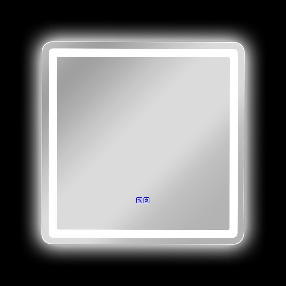 CHLOE Lighting LUMINOSITY Back Lit Rectangular TouchScreen LED Mirror 3 Color Temperatures 3000K-6000K 30" Wide. Picture 8