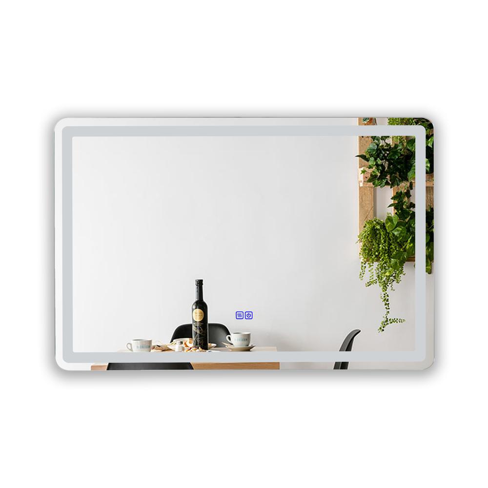 CHLOE Lighting- LUMINOSITY Back Lit Rectangular TouchScreen LED Mirror 3 Color Temperatures 3000K-6000K 36" Wide. Picture 4