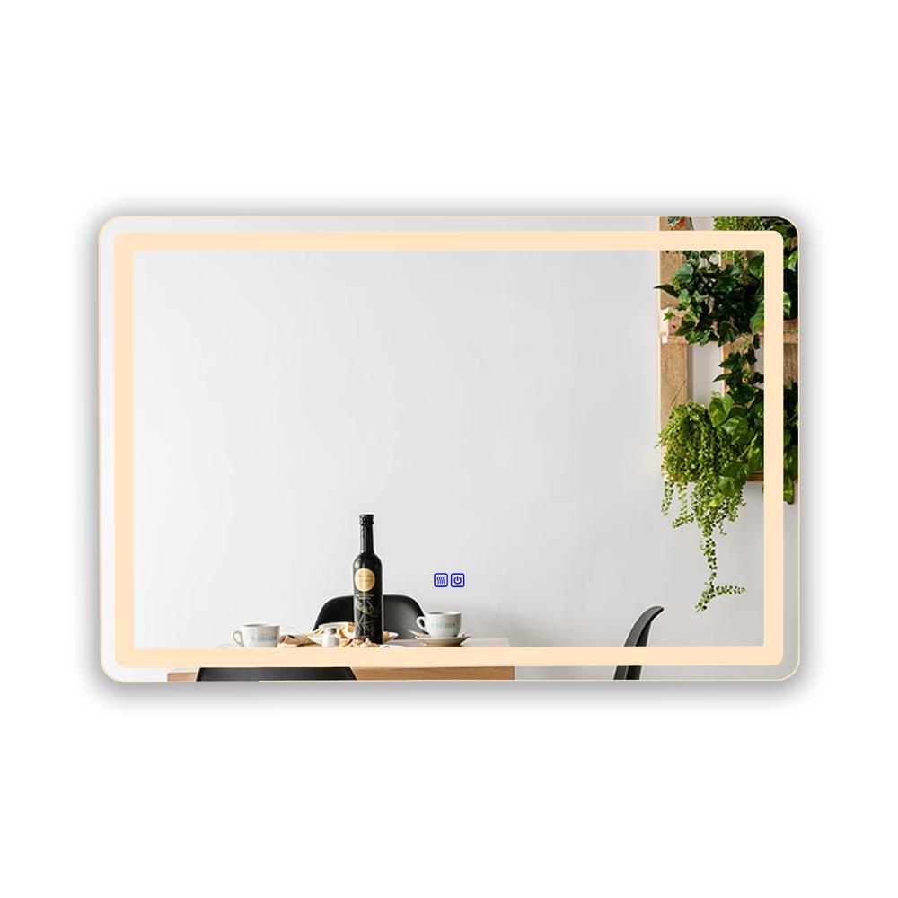 CHLOE Lighting- LUMINOSITY Back Lit Rectangular TouchScreen LED Mirror 3 Color Temperatures 3000K-6000K 36" Wide. Picture 5