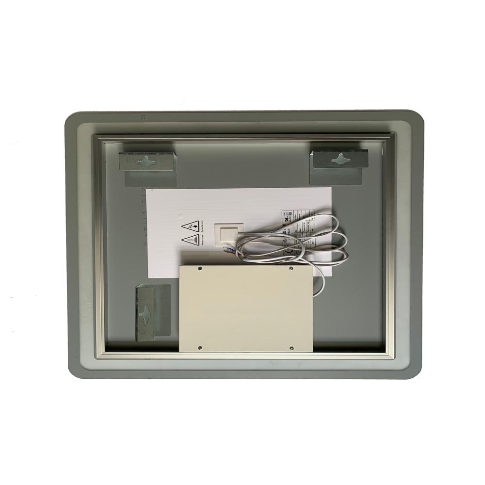CHLOE Lighting- LUMINOSITY Back Lit Rectangular TouchScreen LED Mirror 3 Color Temperatures 3000K-6000K 36" Wide. Picture 13