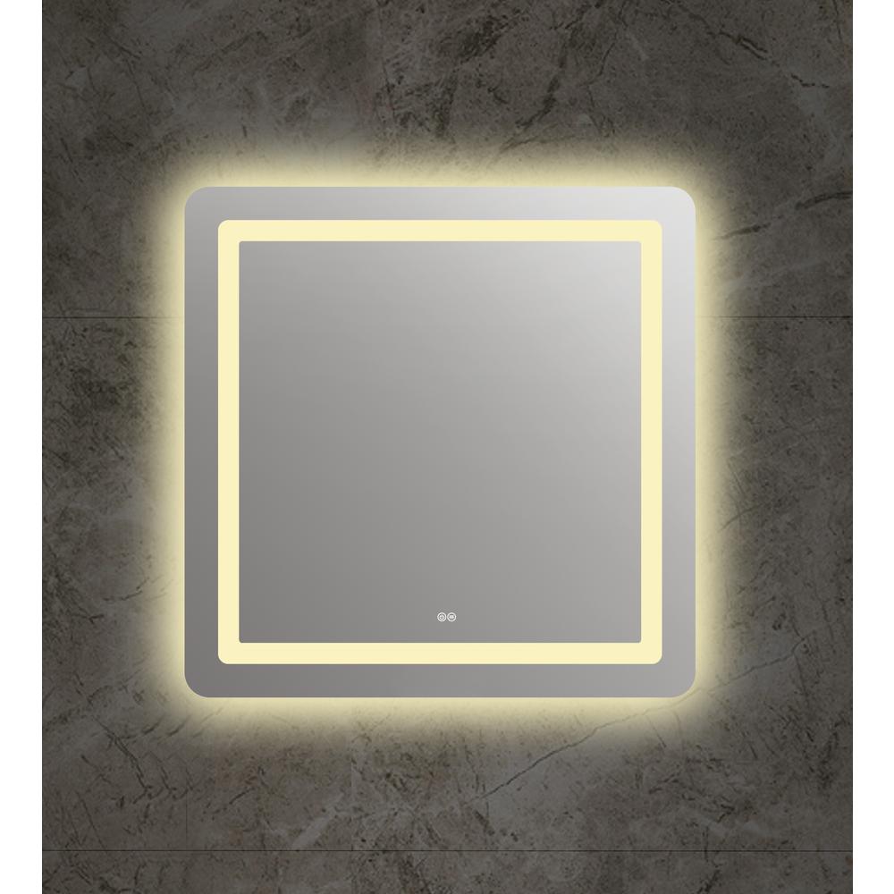 SPECULO Back Lit LED Mirror 4000K Warm White 24" Wide. Picture 4