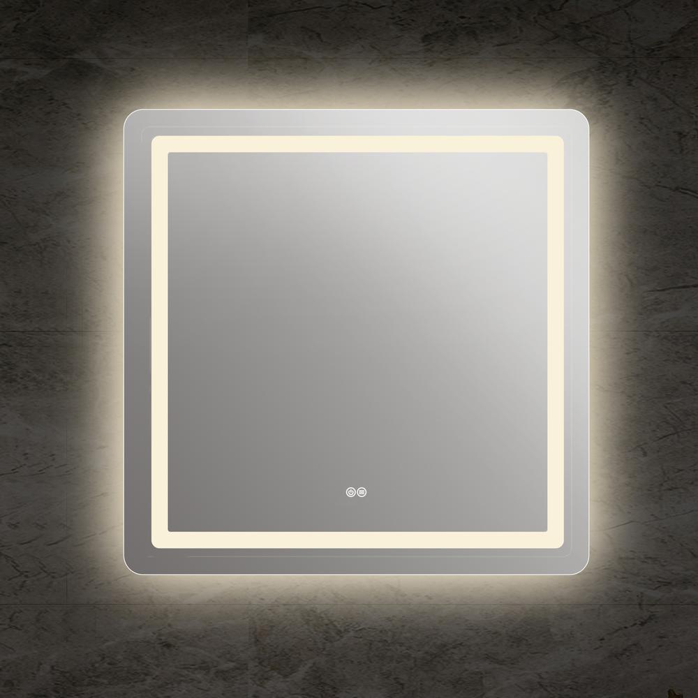 SPECULO Back Lit LED Mirror 4000K Warm White  28" Wide. Picture 5