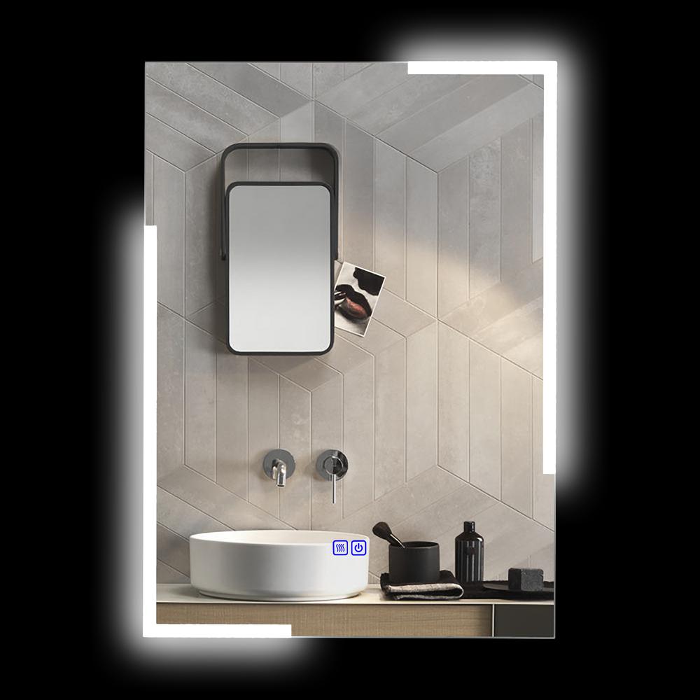 CHLOE Lighting LUMINOSITY Back Lit Rectangular TouchScreen LED Mirror 3 Color Temperatures 3000K-6000K 28" Height. Picture 6