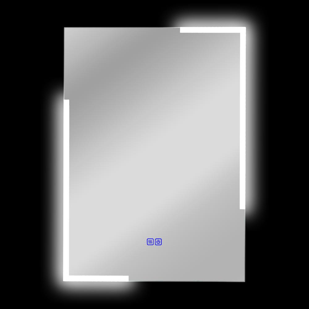 CHLOE Lighting LUMINOSITY Back Lit Rectangular TouchScreen LED Mirror 3 Color Temperatures 3000K-6000K 28" Height. Picture 8