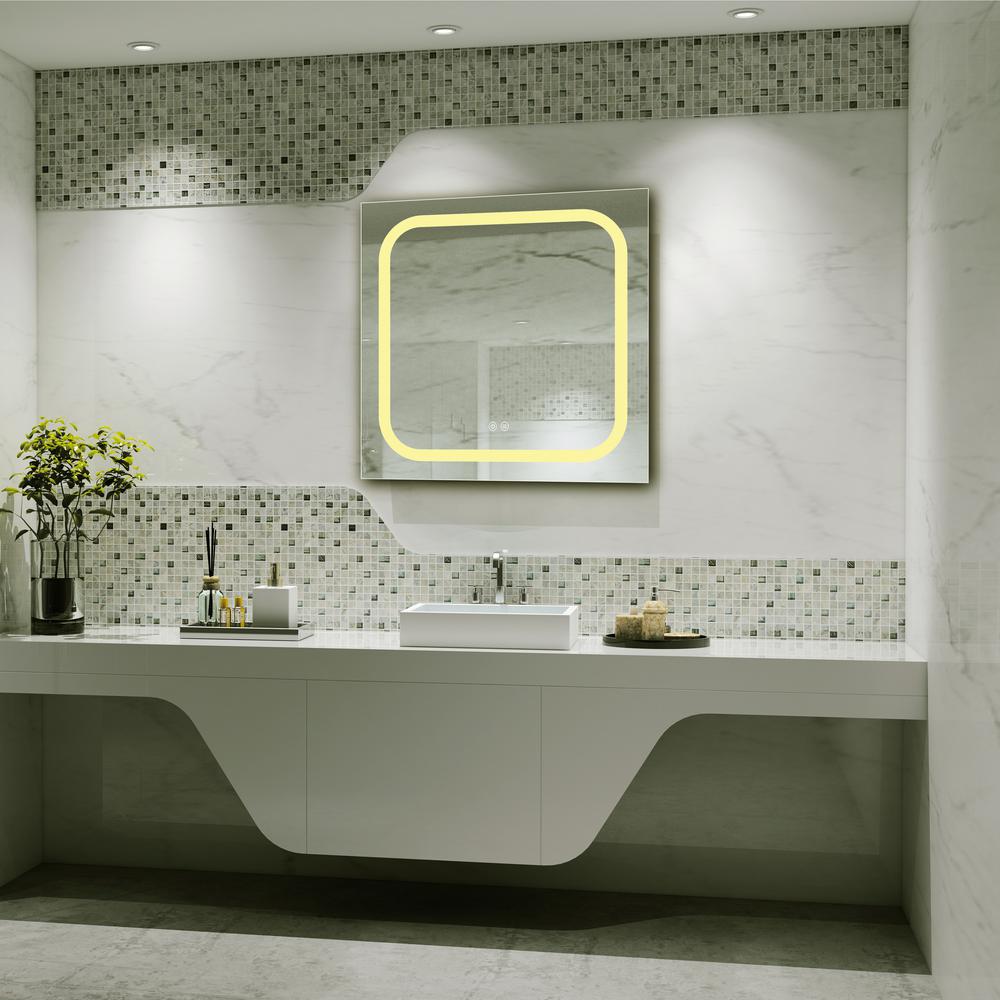 SPECULO Embedded LED Mirror 4000K Warm White 24" Wide. Picture 2