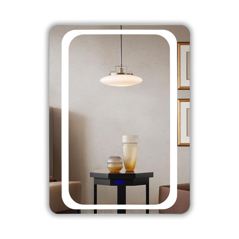 CHLOE Lighting- LUMINOSITY Back Lit Rectangular TouchScreen LED Mirror 3 Color Temperatures 3000K-6000K 32" Height. Picture 1