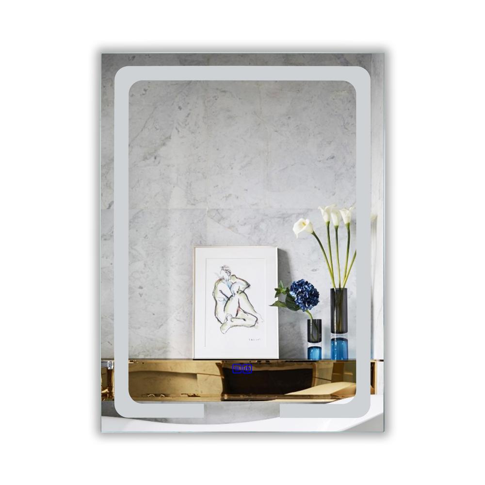 CHLOE Lighting LUMINOSITY- Back Lit Rectangular TouchScreen LED Mirror 3 Color Temperatures 3000K-6000K 32" Height. Picture 4
