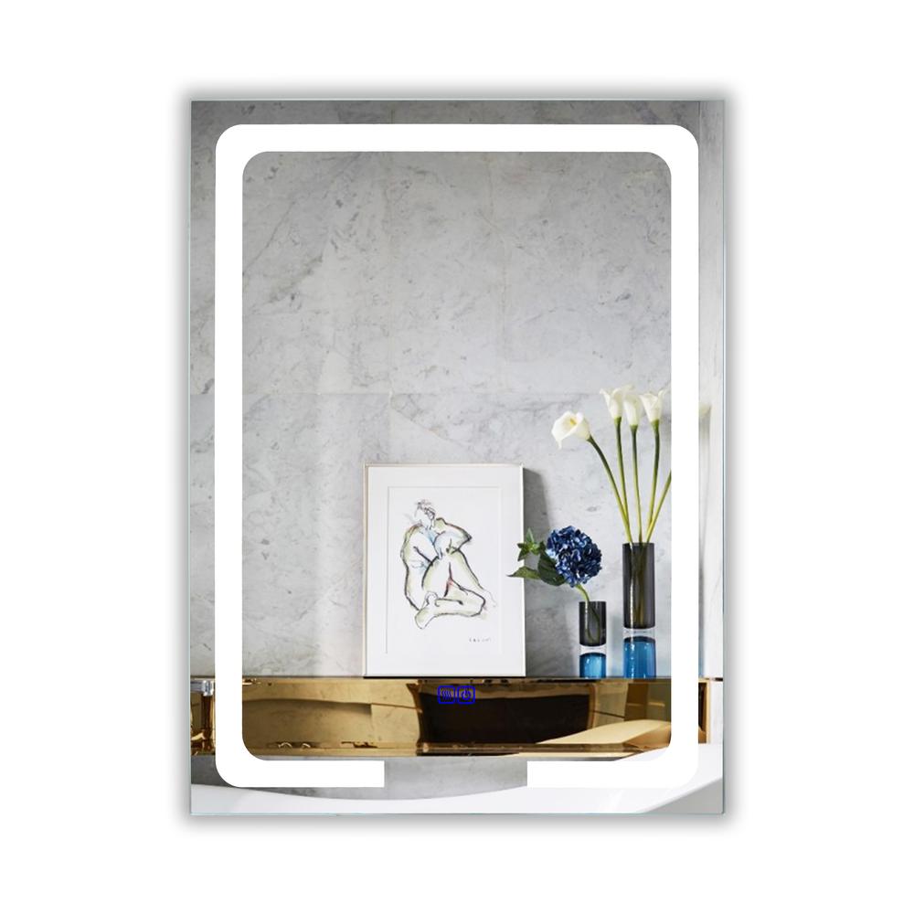 CHLOE Lighting LUMINOSITY- Back Lit Rectangular TouchScreen LED Mirror 3 Color Temperatures 3000K-6000K 32" Height. Picture 1