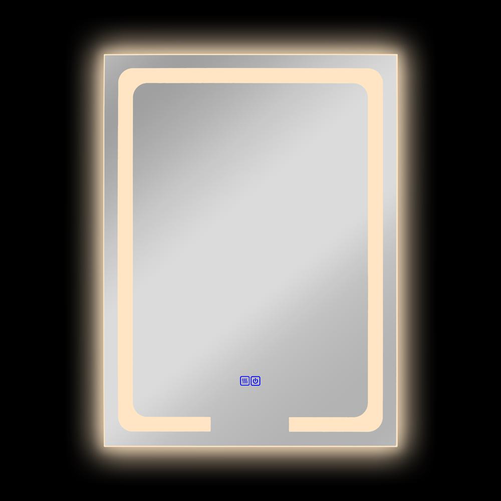 CHLOE Lighting LUMINOSITY- Back Lit Rectangular TouchScreen LED Mirror 3 Color Temperatures 3000K-6000K 32" Height. Picture 9