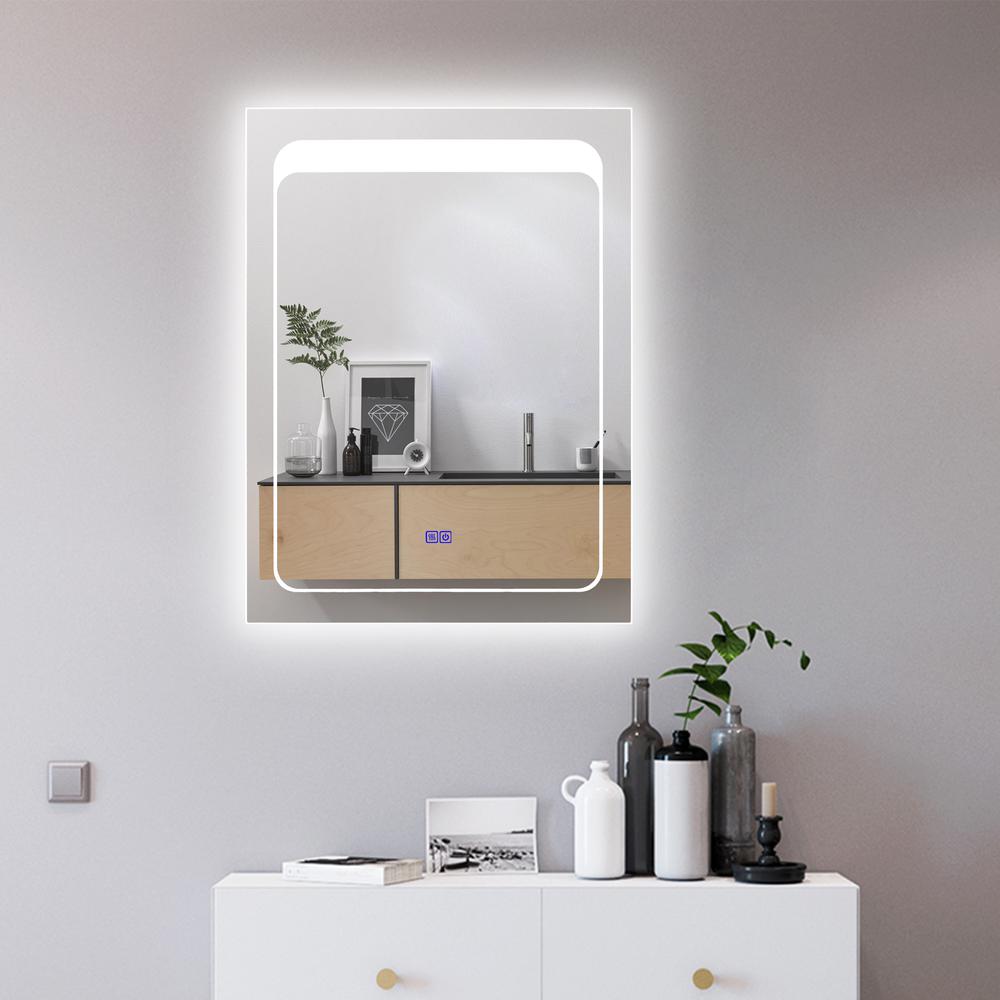 CHLOE Lighting- LUMINOSITY Back Lit Rectangular TouchScreen LED Mirror 3 Color Temperatures- 3000K-6000K 32" Height. Picture 13