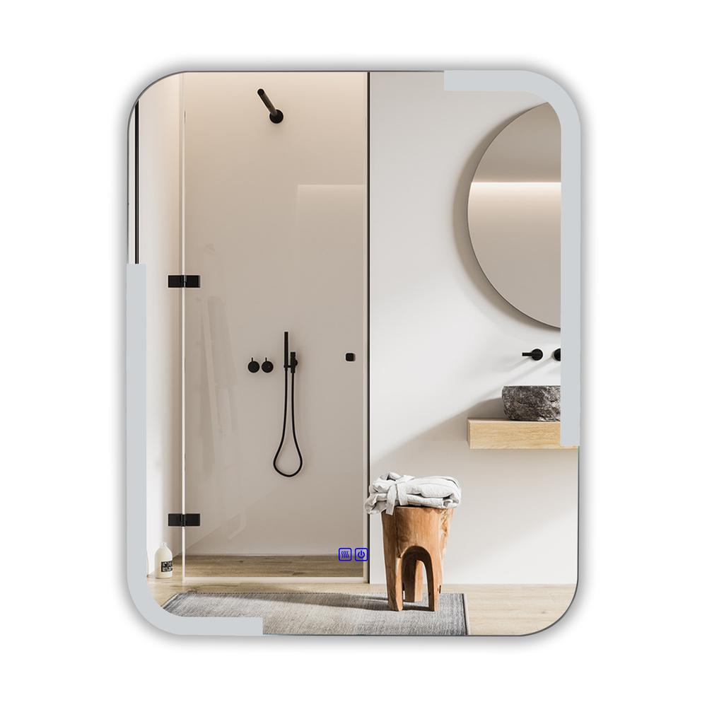 CHLOE Lighting LUMINOSITY Back Lit Rectangular TouchScreen LED Mirror 3 Color Temperatures 3000K-6000K 30" Height. Picture 4